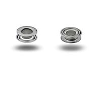 ISTA TOOLS T-3 Ösen mit Gegenscheiben, Messing-Ösen, Metallöse, Rundöse mit Scheibe, Messing, rostfrei - 120 Stück (5 x 12 x 5,8 mm, Silber)