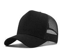 ISWMM Großer Kopfhut Sport Golf Cap XXL Oversize Baseball Cap Big Head Hat Plus 23.6 "-25.5" (60-65cm), Schwarz