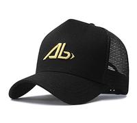 ISWMM Großer Kopfhut Sport Mesh Atmungsaktiv XXL Stickerei Oversize Baseball Cap Big Head Hat Plus 23.6"-25.5" (60-65cm), Schwarz Gold Label