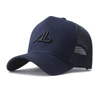 ISWMM Großer Kopfhut Sport Mesh Atmungsaktiv XXL Stickerei Oversize Baseball Cap Big Head Hat Plus 23.6"-25.5" (60-65cm), marineblau