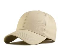 ISWMM Großer Kopfhut Sport XXL Übergröße Baseball Cap Big Head Hat Plus 60-65 cm, khaki