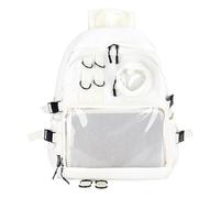 Ita Bag Preppy Rucksack mit Pin Display Einsatz für Schule Anime Cosplay, Weiss/opulenter Garten, Large, Casual