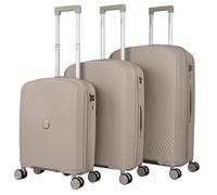 ITACA - Gepäck-Sets: Reisekoffer & Reisekoffer Set Hartschalenkoffer, Kofferset, Trolley & Luggage Sets - Große Auswahl für Ihre Reisebedürfnisse, Beig