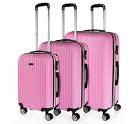 ITACA - Gepäck-Sets, Reisekoffer, Reisekoffer Set, Kofferset, Hartschalenkoffer, Trolley-Set, Luggage - Große Auswahl an Koffer & Trolleys für Jede Reise!, Rosa