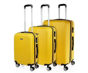 ITACA - Gepäck-Sets, Reisekoffer, Reisekoffer Set, Kofferset, Hartschalenkoffer, Trolley-Set, Luggage - Große Auswahl an Koffer & Trolleys für Jede Reise!, Gelb