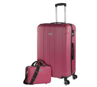 ITACA - Großer Koffer, Koffer Hartschale Und Koffer Mit Rollen Für Komfortable Reisen Mit Stabiler Bauweise, Modernem Design Und Sicherem Transport Zahlenschloss ., Erdbeere