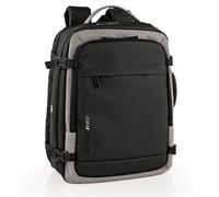 ITACA - Handgepäck Rucksack Ryanair 40x20x25 Reiserucksack Handgepäck Tasche für Flugzeug mit Laptopfach leicht Travel Backpack Koffer Cabin Bag., Schwarz
