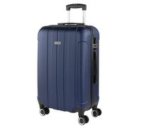 ITACA - Hartschalenkoffer Groß, Reisekoffer Mit Rollen Groß - Robustes Reisegepäck Als Aufgabegepäck 158 cm Gurtmaß - Trolley Koffer & Trolleys, Suitcase ., Marine Blau