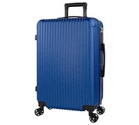 ITACA - Hartschalenkoffer Groß, Reisekoffer Mit Rollen Groß - Robustes Reisegepäck Als Aufgabegepäck 158 cm Gurtmaß - Trolley Koffer & Trolleys, Suitcase ., Blau