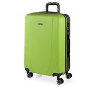 ITACA - Hartschalenkoffer Groß, Reisekoffer Mit Rollen Groß - Robustes Reisegepäck Als Aufgabegepäck 158 cm Gurtmaß - Trolley Koffer & Trolleys, Suitcase ., Pistazien-Anthrazit