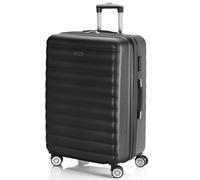 ITACA - Hartschalenkoffer Groß, Reisekoffer Mit Rollen Groß - Robustes Reisegepäck Als Aufgabegepäck 158 cm Gurtmaß - Trolley Koffer & Trolleys, Suitcase Erweiterbares Volumen, Antrazit