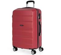 ITACA - Koffer Groß, Koffer Mittelgroß, Hartschalenkoffer M - Robuster Hartschalenkoffer & Koffer & Trolleys mit 4 Rollen, ideal als Reisekoffer für Jede Reise, Coral Rot