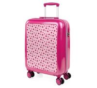 ITACA - Kinderkoffer Koffer Kindertrolley für Reisen mit Leichtgewicht stabilem Design geräumigem Innenfach ideal für Urlaub Schule und Wochenendausflüge. Zahlenschloss, Fuchsia