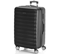 ITACA - Koffer Groß, Koffer Mit Rollen Für Komfortable Reisen Mit Stabiler Bauweise, Modernem Design Und Sicherem Transport Zahlenschloss Erweiterbares Volumen., Antrazit