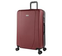 ITACA - Koffer Groß, Koffer Mit Rollen Für Komfortable Reisen Mit Stabiler Bauweise, Modernem Design Und Sicherem Transport Zahlenschloss ., Granat-Anthrazit