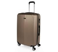 ITACA - Koffer Groß 4 Räder Großer Koffer Leichte - Reisekoffer mit Rollen Groß. Reisekoffer Groß für Flugzeuge Koffer Hartschale mit Geprüftem Schloss - Trolley Koffer Groß T71570, Champagner