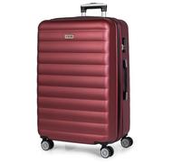 ITACA - Koffer Groß, Koffer Mit Rollen Für Komfortable Reisen Mit Stabiler Bauweise, Modernem Design Und Sicherem Transport Zahlenschloss Erweiterbares Volumen., Granat