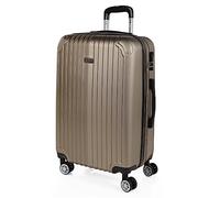 ITACA - Koffer Mittelgroß, Hartschalenkoffer L, Koffer & Trolleys, Hartschalenkoffer, Hartschalenkoffer Groß für Vielreisende T71560, Champagner