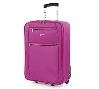 ITACA - Koffer Klein Handgepäck - 4 Rollen - Handgepäck 55x40x20 Leicht und Robust - Reisekoffer Klein aus Hochwertigen Materialien, Fuchsia