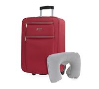 ITACA - Koffer Klein Handgepäck - Koffer Handgepäck 55x40x20 Leicht und Robust - Reisekoffer Klein aus Hochwertigen Materialien T71950B, Rot