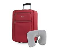 ITACA - Koffer Klein Handgepäck - Koffer Handgepäck 55x40x20 Leicht und Robust - Reisekoffer Klein aus Hochwertigen Materialien T71950B, Rot