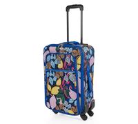 ITACA - Koffer Klein Handgepäck - 4 Rollen - Handgepäck 55x40x20 Leicht und Robust - Reisekoffer Klein aus Hochwertigen Materialien, Bläulich