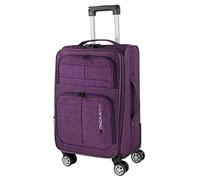 ITACA - Koffer Klein Handgepäck - 4 Rollen - Handgepäck 55x40x20 Leicht und Robust - Reisekoffer Klein aus Hochwertigen Materialien, Violet