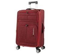 ITACA - Koffer mittelgroß - Eva hochwertiger und Stabiler reisekoffer mit 4 Rollen - Leicht, mit kombinationsschloss - Dauerhaft und hartschalen, Granat