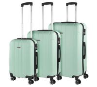 ITACA - Koffer Set Mit Rollen In Groß Für Reisen - Reisekoffer Set Aus Robuster Hartschalenkoffer-Struktur, Leicht Und Strapazierfähig Für Jeden Anlass, Minze