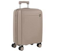 ITACA - Koffer & Trolleys, Handgepäck Koffer, Reisekoffer, Trolley mit Rollen - leicht, robust und ideal für Reisen, Urlaub und Business-Trips, Sahne