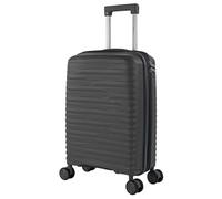 ITACA - Koffer & Trolleys, Handgepäck Koffer, Reisekoffer, Trolley mit Rollen - leicht, robust und ideal für Reisen, Urlaub und Business-Trips. Erweiterbar Zahlenschloss, Schwarz