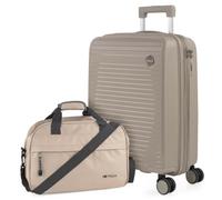 ITACA - Koffer & Trolleys, Handgepäck Koffer, Reisekoffer, Trolley mit Rollen - leicht, robust und ideal für Reisen, Urlaub und Business-Trips, Sahne