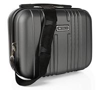 ITACA - Kosmetikkoffer Hartschale Groß, Beautycase Damen, Trolley & Handgepäck Koffer: Beauty Case Hartschale, Kosmetik Koffer, Kosmetiktasche Groß - Ideal für Reisen! T71535, Antrazit