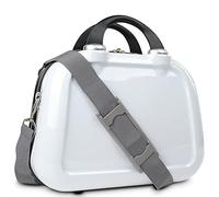 ITACA - Kosmetikkoffer Hartschale Groß, Beautycase Damen, Trolley & Handgepäck Koffer: Beauty Case Hartschale, Kosmetik Koffer, Kosmetiktasche Groß - Ideal für Reisen!, Weiss