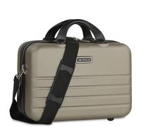 ITACA - Kosmetikkoffer Hartschale Groß, Beautycase Damen, Trolley & Handgepäck Koffer: Beauty Case Hartschale, Kosmetik Koffer, Kosmetiktasche Groß - Ideal für Reisen! 771135, Champagner