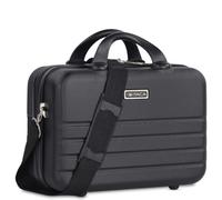 ITACA - Kosmetikkoffer Hartschale Groß, Beautycase Damen, Trolley & Handgepäck Koffer: Beauty Case Hartschale, Kosmetik Koffer, Kosmetiktasche Groß - Ideal für Reisen!, Schwarz