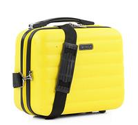 ITACA - Kosmetikkoffer Hartschale Groß, Beautycase Damen, Trolley & Handgepäck Koffer: Beauty Case Hartschale, Kosmetik Koffer, Kosmetiktasche Groß - Ideal für Reisen!, Gelb