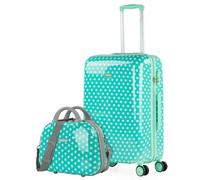 ITACA - Leicht polycarbonat reisekoffer Set für flugreisen - Dauerhaft und hartschalen - Mit kombinationsschloss - Robuster, Mint Moles