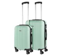 ITACA - Maletas de Viaje Rígidas ABS - Maleta de Viaje Cabina, Maleta Mediana y Maleta Grande - ASA Telescópica, 4 Ruedas Giratorias y Candado de Combinación, Menta