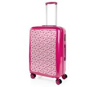 ITACA - Mittelgroßer Koffer - Hartschalenkoffer - Trolley-Koffer - Koffer für Flugzeuge - robuster Reisekoffer aus Polycarbonat - ultraleichter Koffer, Zahlenschloss, Fuchsia
