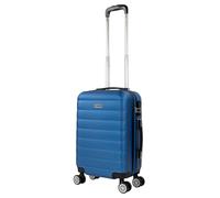 ITACA - Trolley Handgepäck Cabin Trolley Koffer Reisekoffer Hartschalenkoffer mit Zahlenschloss - Kabinengepäckgröße 55x40x20, Blau