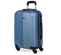 ITACA - Trolley Handgepäck Cabin Trolley Koffer Reisekoffer Hartschalenkoffer mit Zahlenschloss - Kabinengepäckgröße 55x40x20, Saphirblau