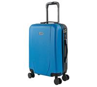 ITACA - Trolley handgepäck Cabin Trolley Koffer reisekoffer hartschalenkoffer mit zahlenschloss - Kabinengepäckgröße 55x40x20, Blau-Anthrazit