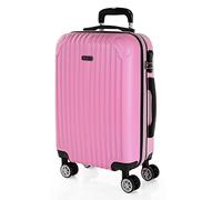 ITACA - Trolley Handgepäck Cabin Trolley Koffer Reisekoffer Hartschalenkoffer mit Zahlenschloss - Kabinengepäckgröße 55x40x20, Rosa