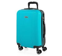 ITACA - Handgepäck Koffer Trolley - Reisekoffer Mit Rollen und Reisekoffer Hartschalenkoffer für Vielreisende 71150, Turquesa-Anthrazit