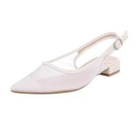 Ital Design Damen Pumps mit Blockabsatz, Spitze Form, Weiß, Gr. 39