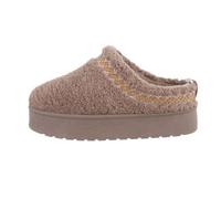 Ital Design Damenschuhe Freizeitschuhe Hausschuhe, CY-58-, Textil, Hellbraun, Gr. 38