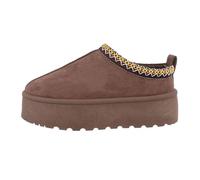 Ital Design Damenschuhe Freizeitschuhe Hausschuhe, WL-008-, Textil, Braun, Gr. 40