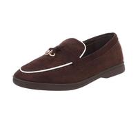 Ital Design Damenschuhe Halbschuhe Mokassins, TC-39-, Textil, Braun, Gr. 40