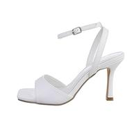 Ital Design Damenschuhe Sandalen & Sandaletten High-Heel Sandaletten, LOLA5032-, Kunstleder, Weiß, Gr. 39